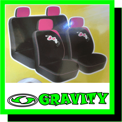 lady like pink hearts female car seat covers @gravity audio durban 0315072463